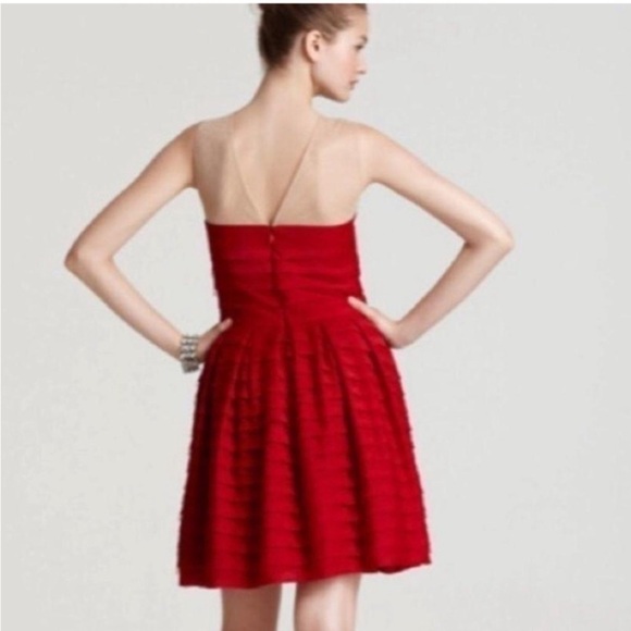 BCBGMAXAZRIA Red Marina Cocktail Dress - Picture 4 of 11
